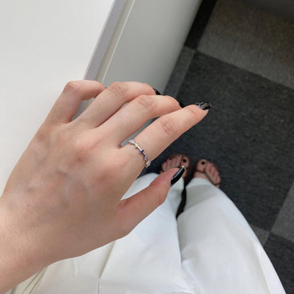 Angela Jewelry]Unique Trapezoid Cut Daily Ring