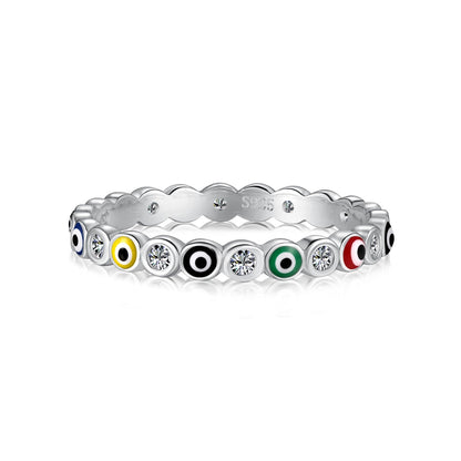 Angela Jewelry]Sparkling Vibrant Round Shape Daily Ring