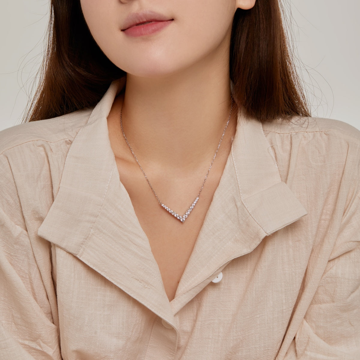 Angela Jewelry]Ornate Round Cut Necklace