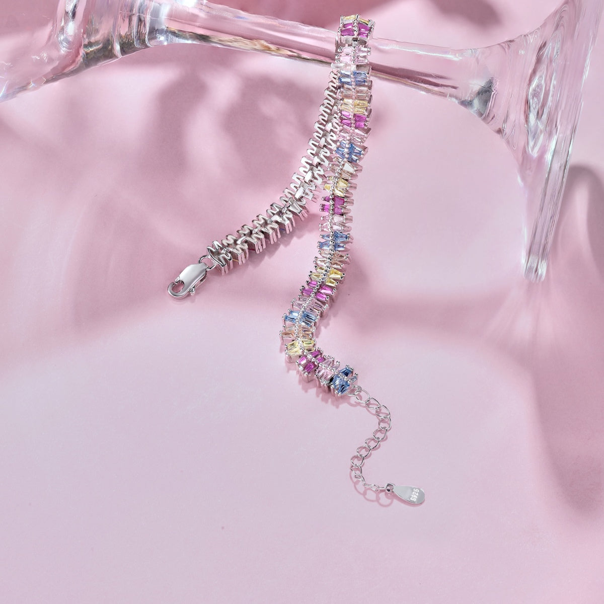 Angela Jewelry]Sparkling Exquisite Multi Cut Party Bracelet