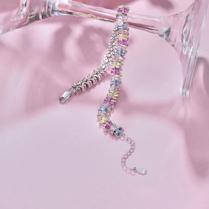 Angela Jewelry]Sparkling Exquisite Multi Cut Party Bracelet