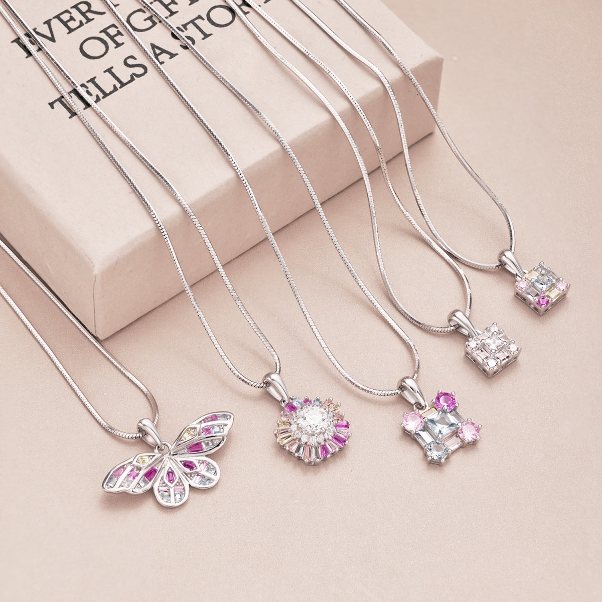 Angela Jewelry]Gorgeous Multi Colorful Necklace