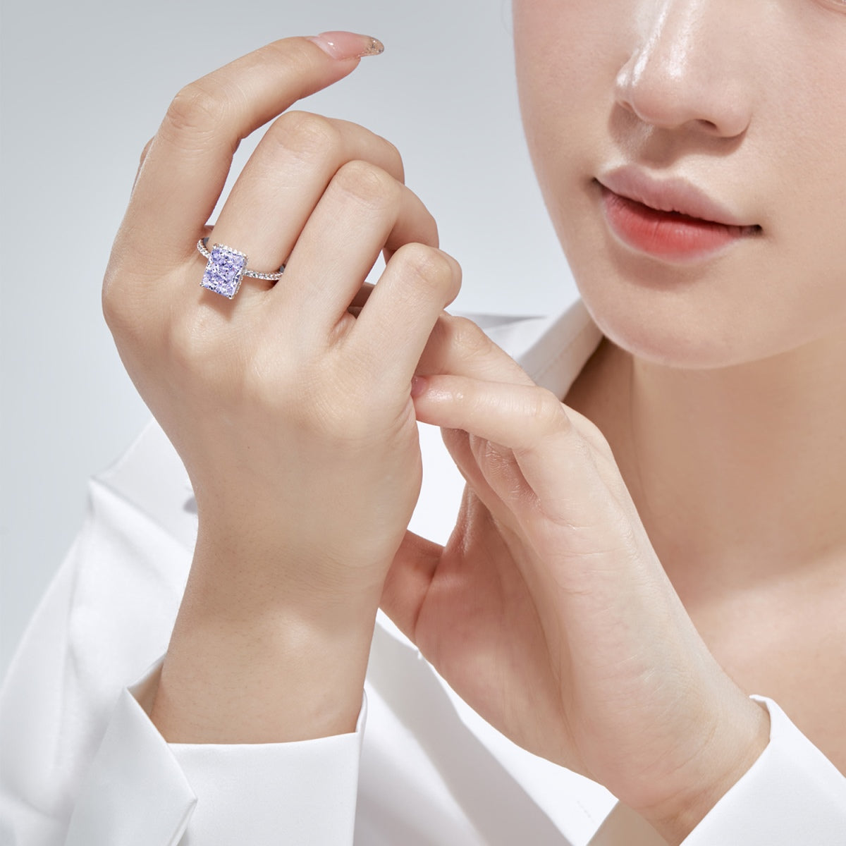 Angela Jewelry]4.0 Carat Luxurious Engagement Ring