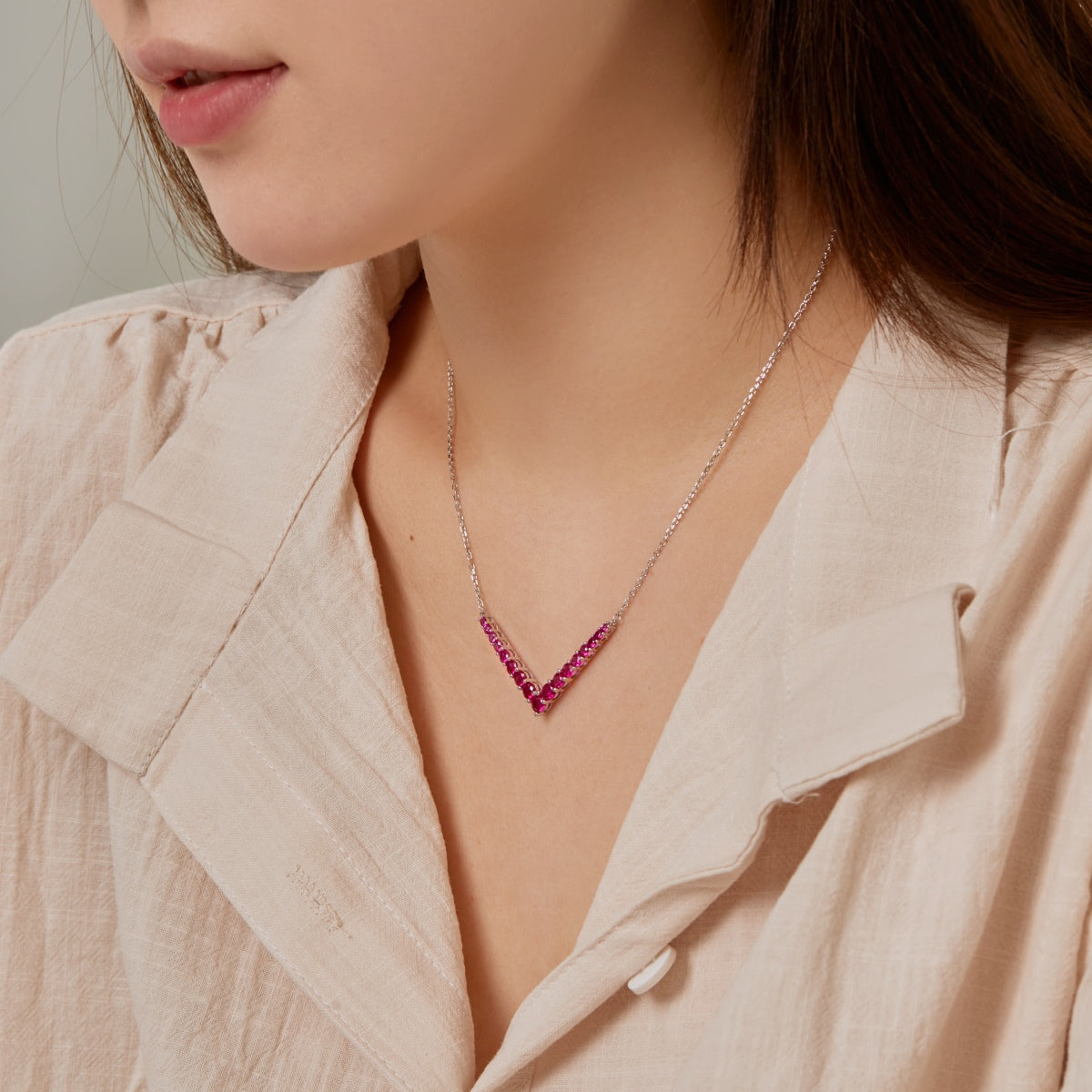 Angela Jewelry]Ornate Round Cut Necklace
