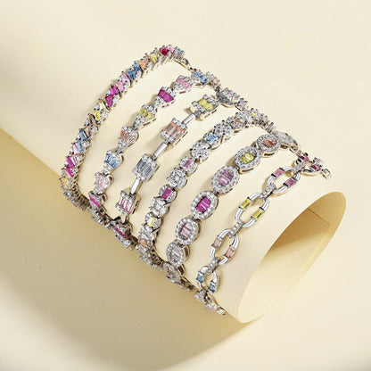 Angela Jewelry]Radiant Water Drop Shape Daily Bracelet