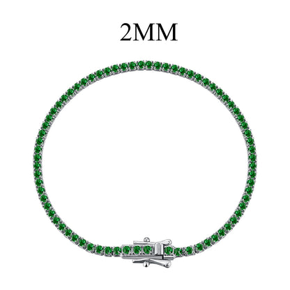 Angela Jewelry]Radiant Colorful Round Cut Party Bracelet