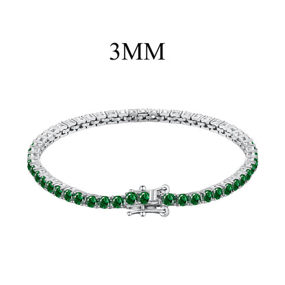 Angela Jewelry]Radiant Colorful Round Cut Party Bracelet