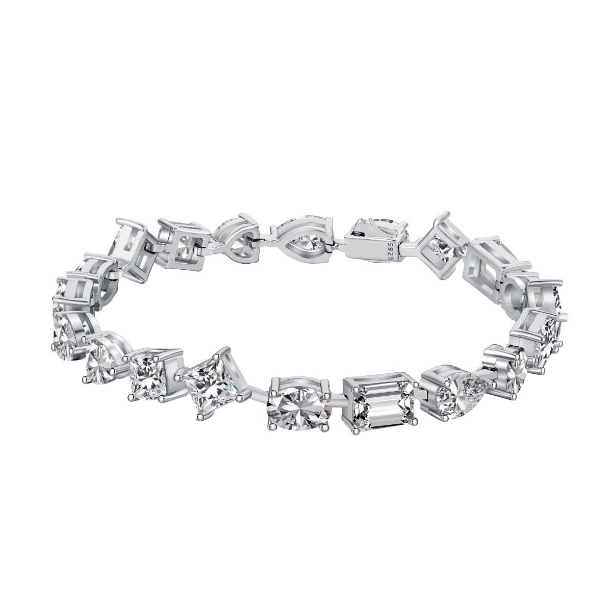 Angela Jewelry]Unique Exquisite Multi Cut Daily Bracelet