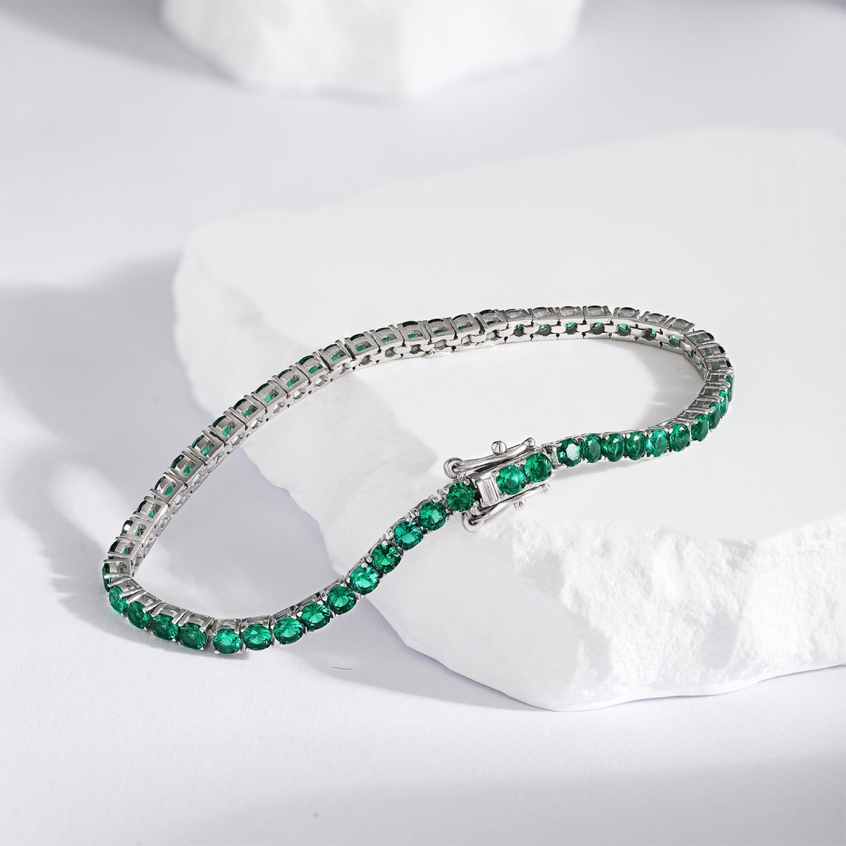 Angela Jewelry]Radiant Colorful Round Cut Party Bracelet