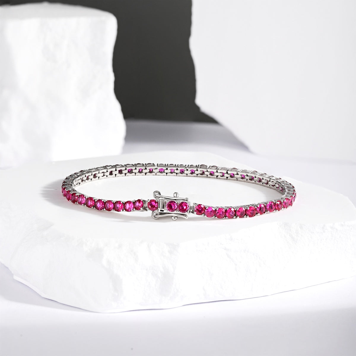 Angela Jewelry]Radiant Colorful Round Cut Party Bracelet