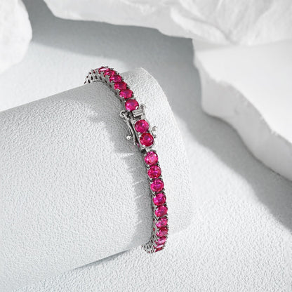 Angela Jewelry]Radiant Colorful Round Cut Party Bracelet
