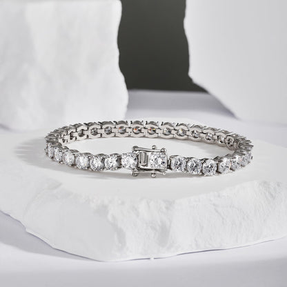 Angela Jewelry]Ornate Sparkling Round Cut Wedding Bracelet