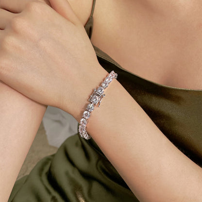 Angela Jewelry]0.75 Carat Dazzling Round Cut Wedding Bracelet