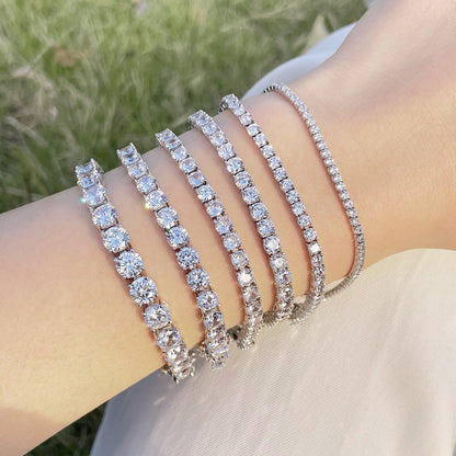 Angela Jewelry]0.75 Carat Dazzling Round Cut Wedding Bracelet
