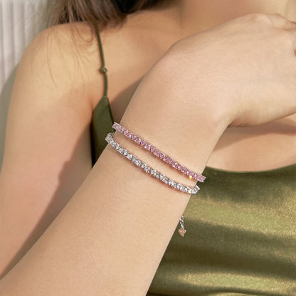 Angela Jewelry]Dazzling Romantic Heart Shape Lover Bracelet