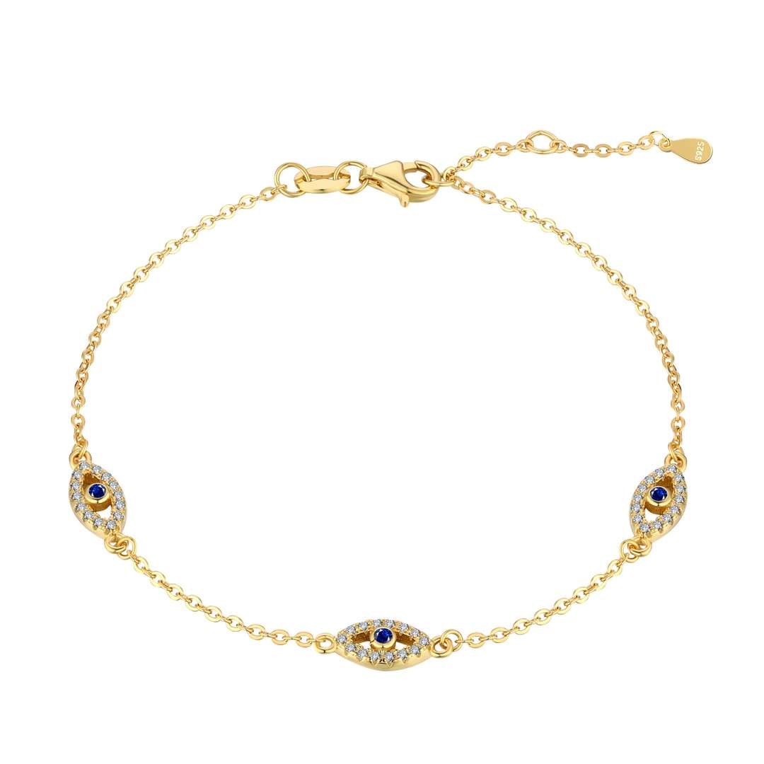 Angela Jewelry]Evil Eye Shape Pendent Necklace