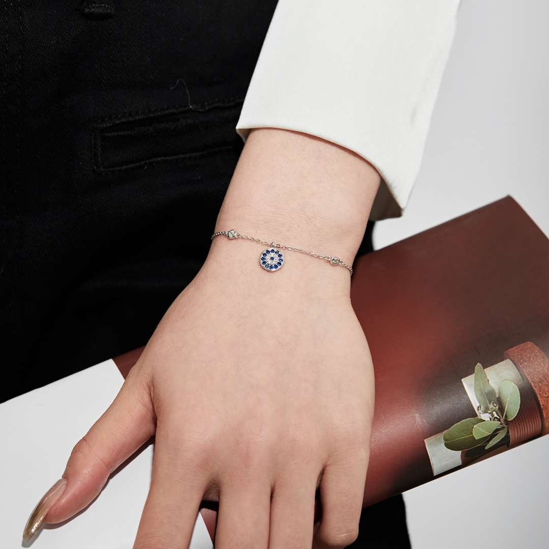 Angela Jewelry]Devil's Eye Round Shape Bracelet