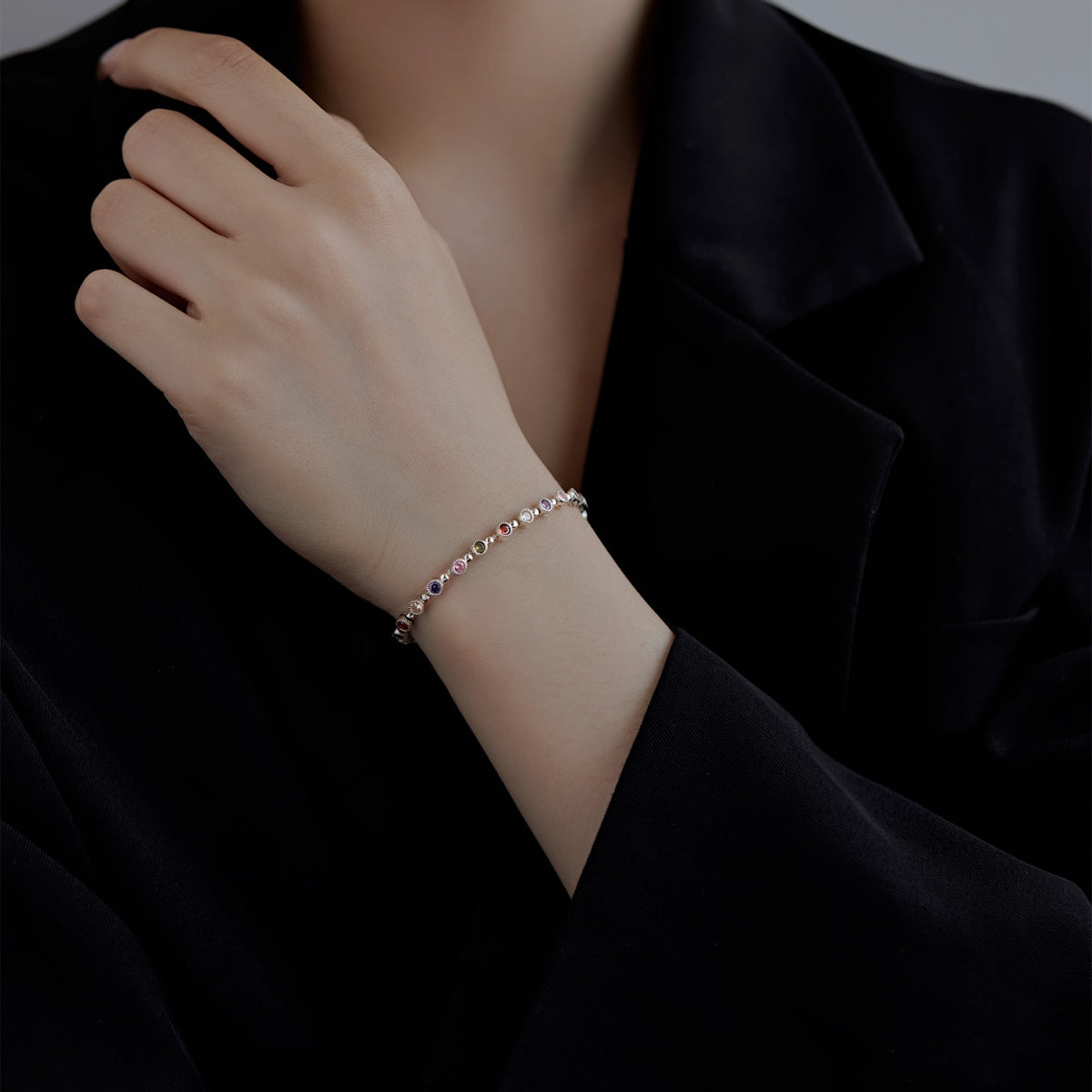 Angela Jewelry]Sparkling Exquisite Round Cut Party Bracelet