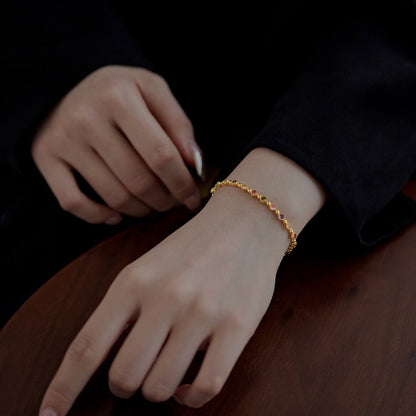 Angela Jewelry]Sparkling Exquisite Round Cut Party Bracelet