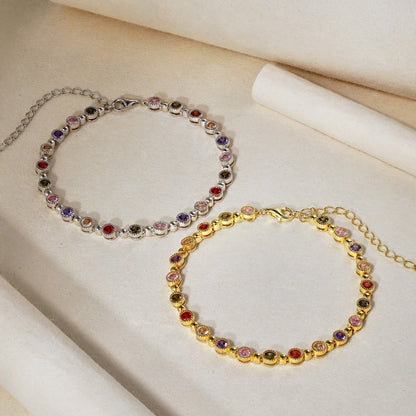 Angela Jewelry]Sparkling Exquisite Round Cut Party Bracelet