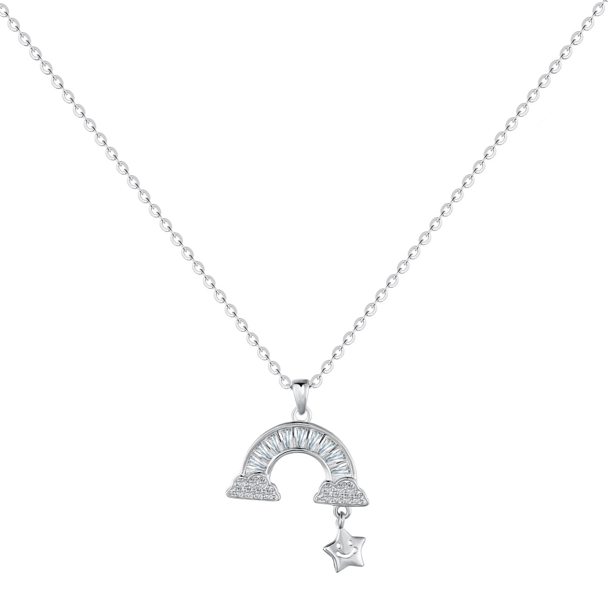 Angela Jewelry]Unique Rainbow Star Necklace