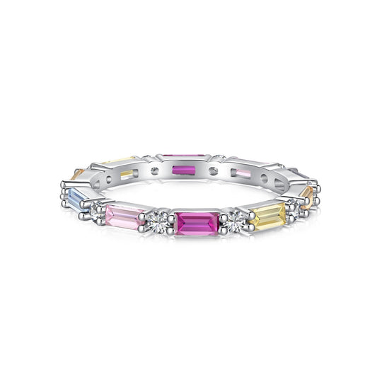 Angela Jewelry]Lively In Shades Elegant Radiant Cut Daily Ring