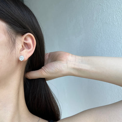 Angela Jewelry]Delicate Radiant Oval Cut Daily Earrings