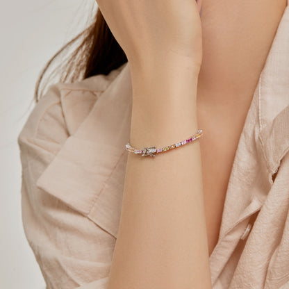 Angela Jewelry]Delicate Romantic Heart Shape Lover Bracelet