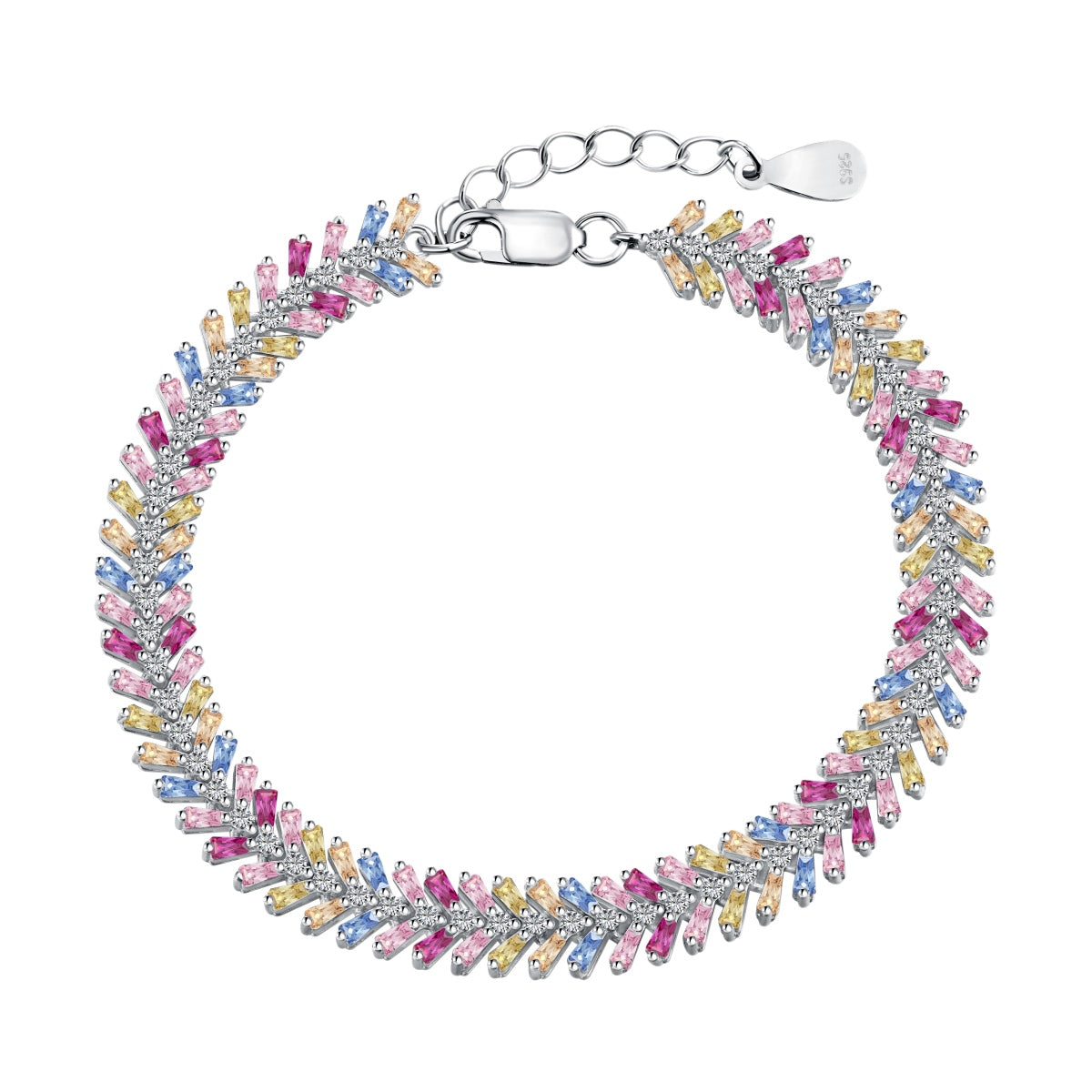 Angela Jewelry]Dainty Radiant Emerald Cut Daily Bracelet