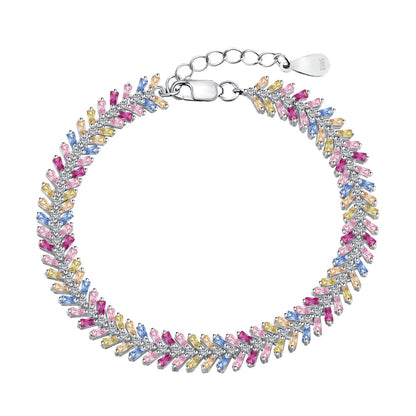 Angela Jewelry]Dainty Radiant Emerald Cut Daily Bracelet
