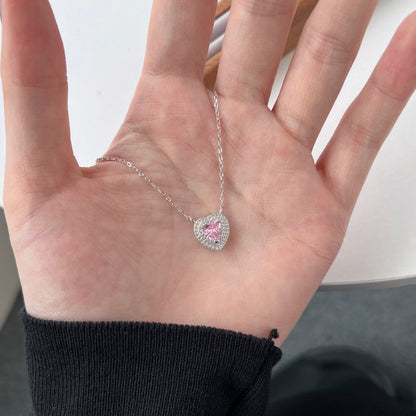 Angela Jewelry]Exquisite Heart Shape Necklace