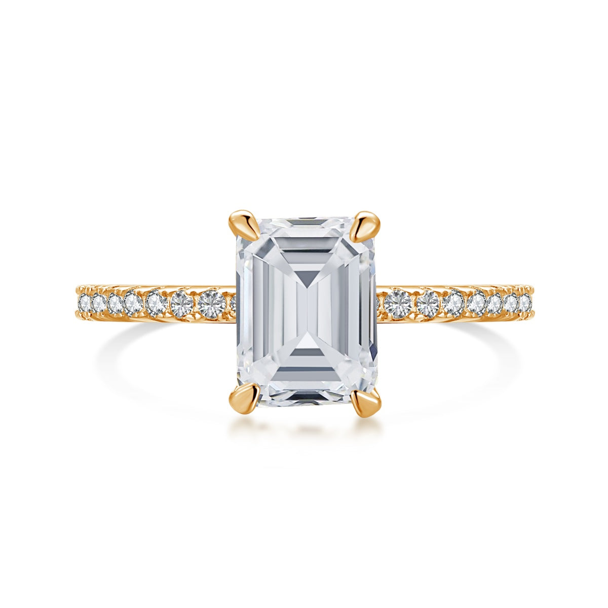 Angela Jewelry]2.0 Carat Scintillating Ornate Radiant Cut Party Ring
