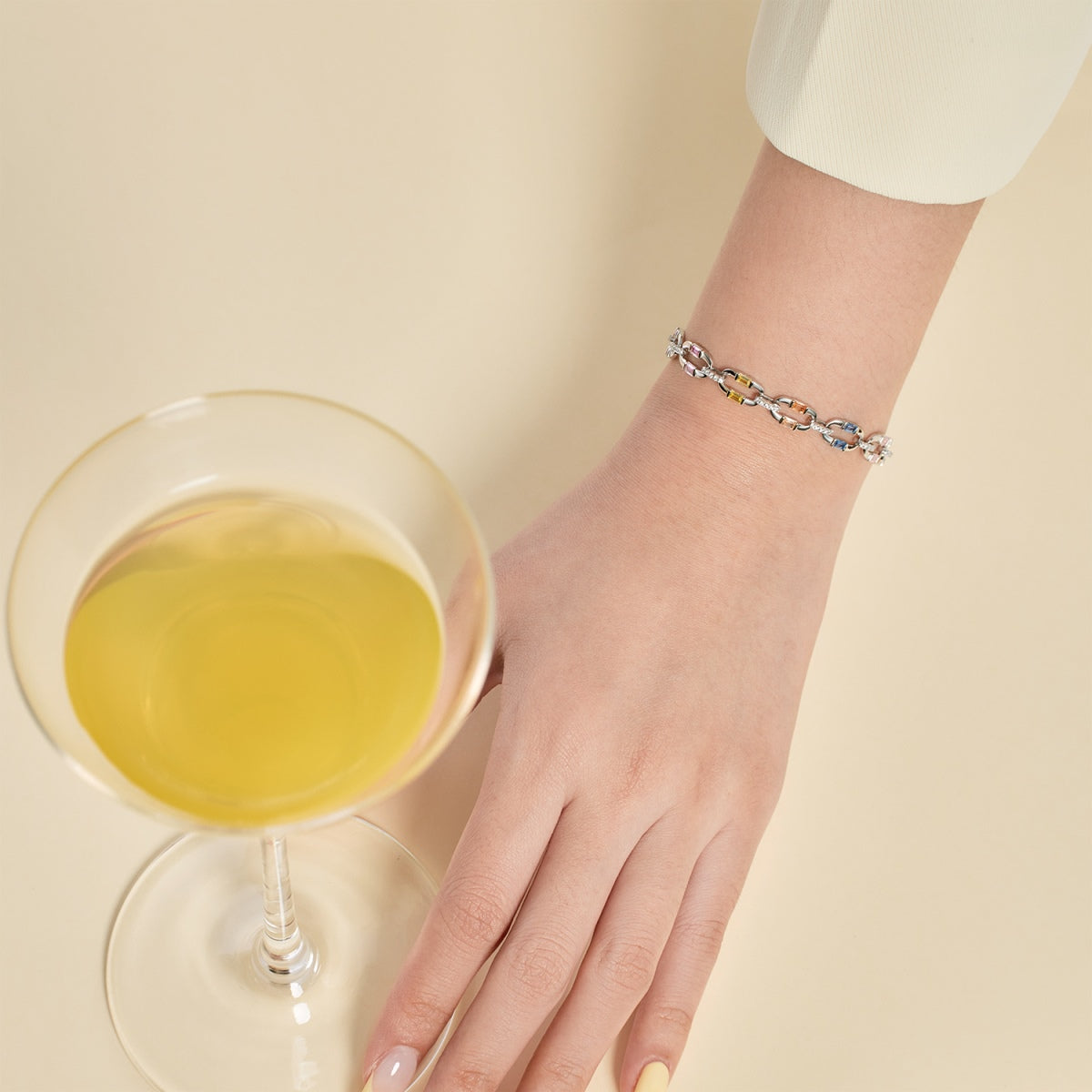 Angela Jewelry]Dazzling Colorful Daily Bracelet