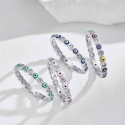 Angela Jewelry]Sparkling Vibrant Round Shape Daily Ring