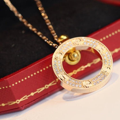 [Angela Jewellery]LOVE NECKLACE ADJUSTABLE ROSE GOLD