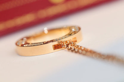 [Angela Jewellery]LOVE NECKLACE ADJUSTABLE ROSE GOLD