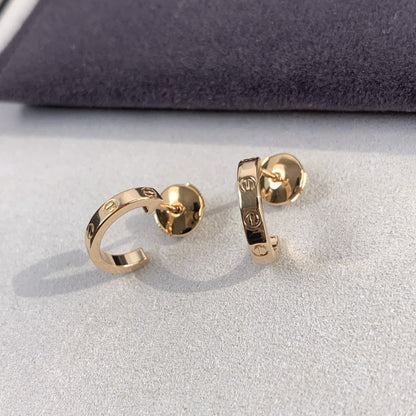 [Angela Jewellery]LOVE EARRINGS 2.65MM PINK GOLD