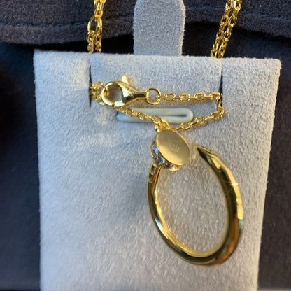 [Angela Jewellery]JUSTE NECKLACE GOLD DIAMONDS