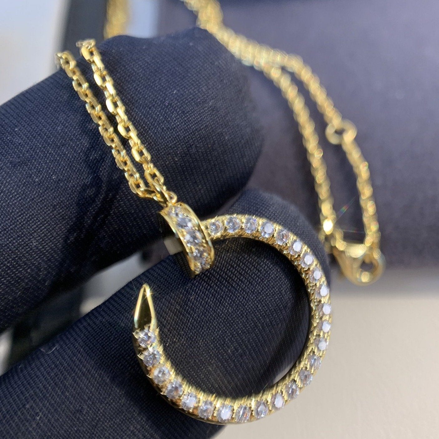 [Angela Jewellery]JUSTE NECKLACE GOLD DIAMONDS