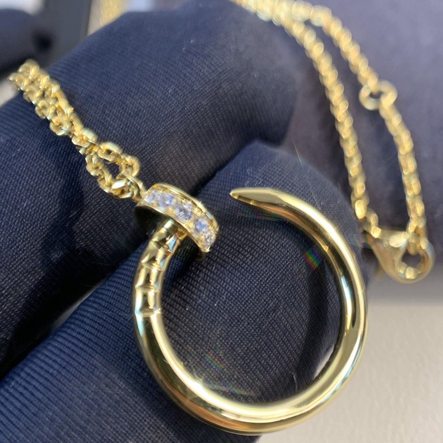 [Angela Jewellery]JUSTE NECKLACE GOLD DIAMONDS