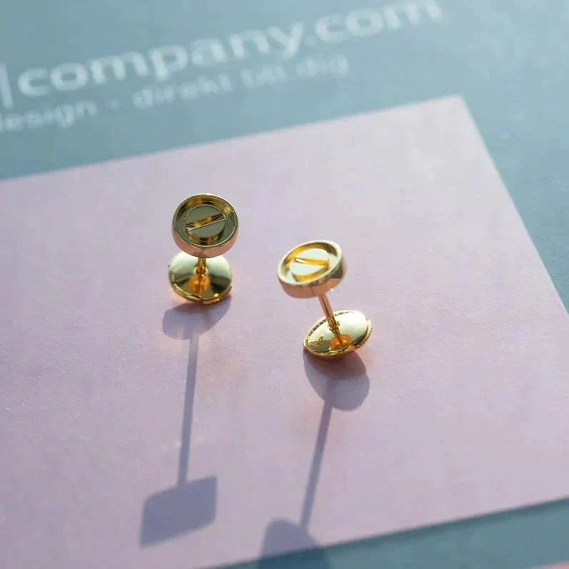 [Angela Jewellery]LOVE EARRINGS GOLD 10MM