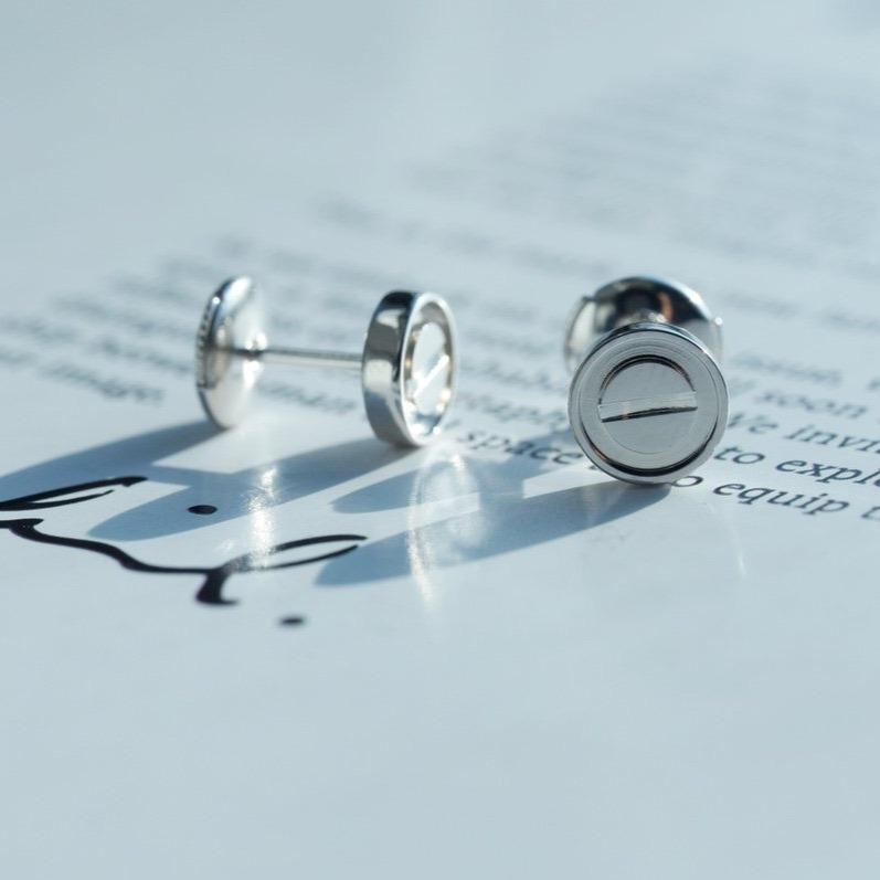 [Angela Jewellery]LOVE EARRINGS SILVER 10MM