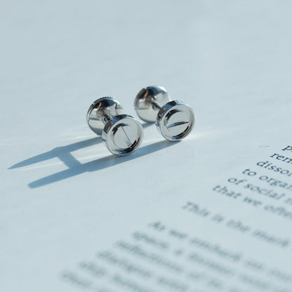 [Angela Jewellery]LOVE EARRINGS SILVER 10MM