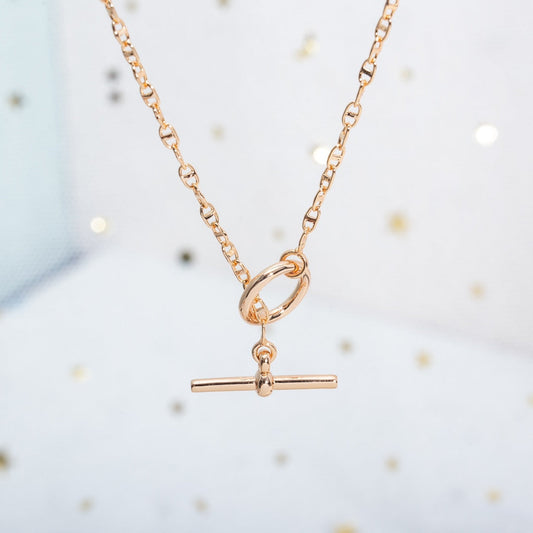 [Angela Jewellery]ECHAPPEE NECKLACE PINK GOLD