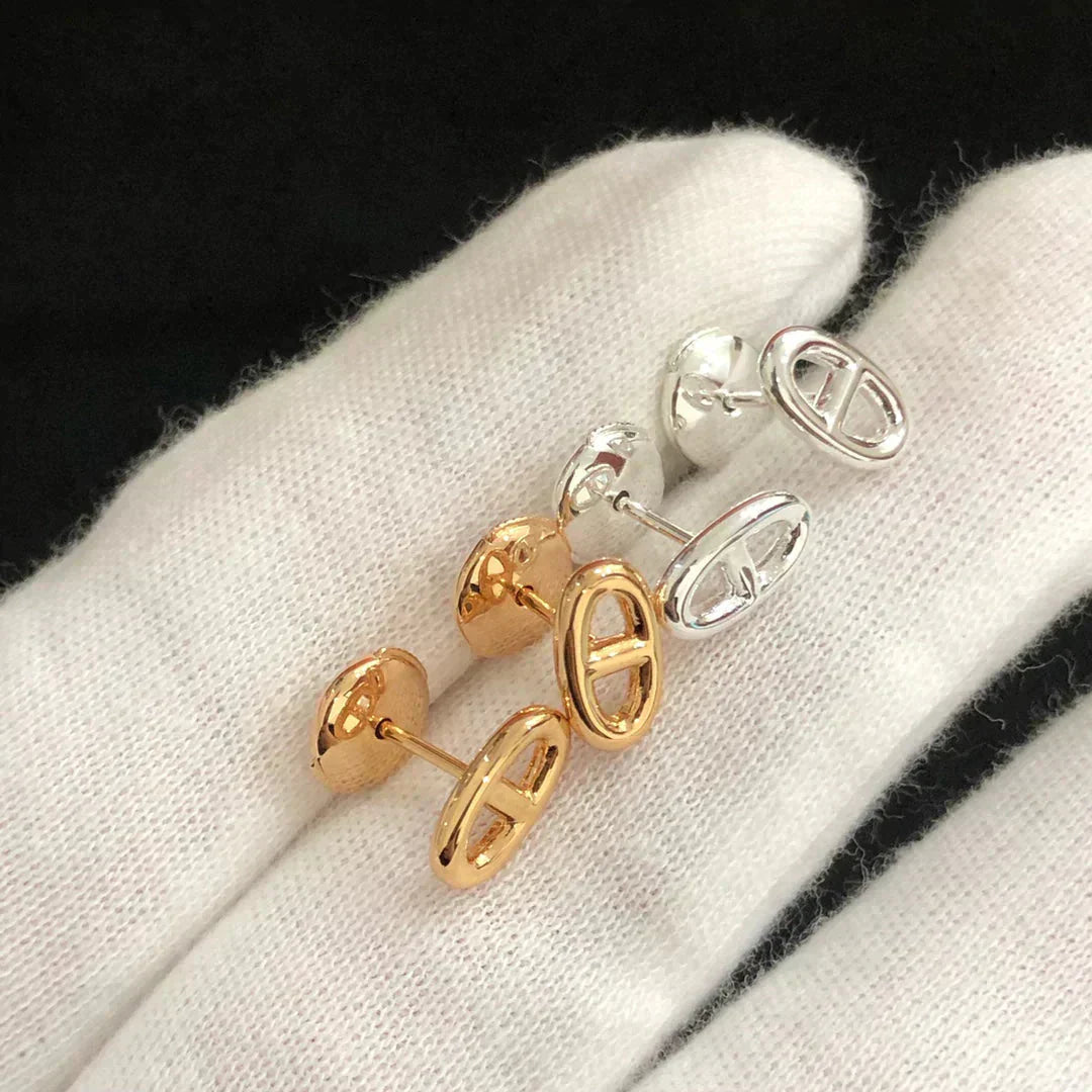 [Angela Jewellery]CHAINE SMALL EARRINGS GOLD AND SILVER