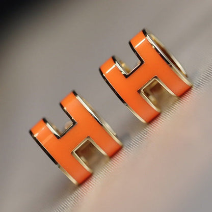 [Angela Jewellery]MINI POP H EARRINGS ORANGE