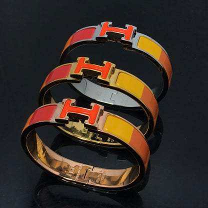 [Angela Jewellery]H BRACELET ORANGE RAINBOW CERAMIC