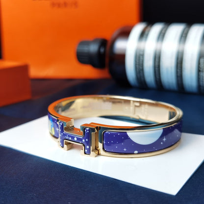 [Angela Jewellery]H STAR AND MOON BRACELET 12MM