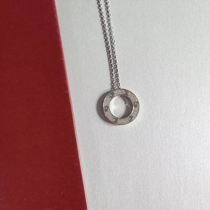 [Angela Jewellery]LOVE NECKLACE ADJUSTABLE SILVER