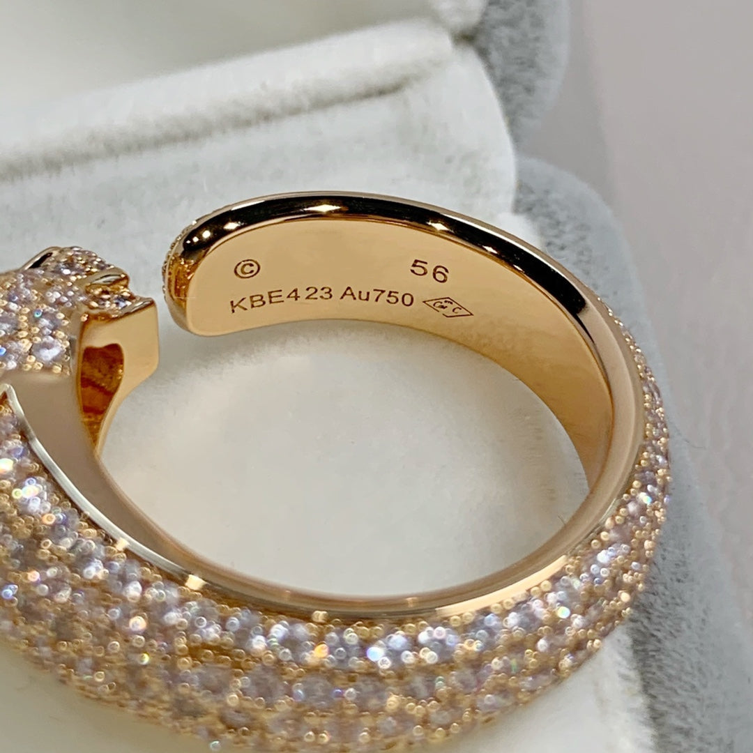 [Angela Jewellery]PANTHERE PINK GOLD DIAMOND RING